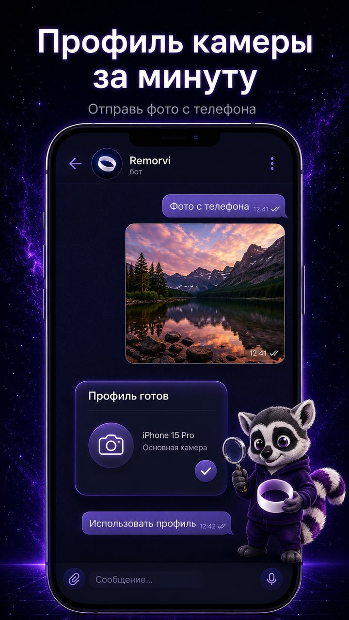 Данные реальной камеры – iPhone, Samsung, Ray-Ban Meta